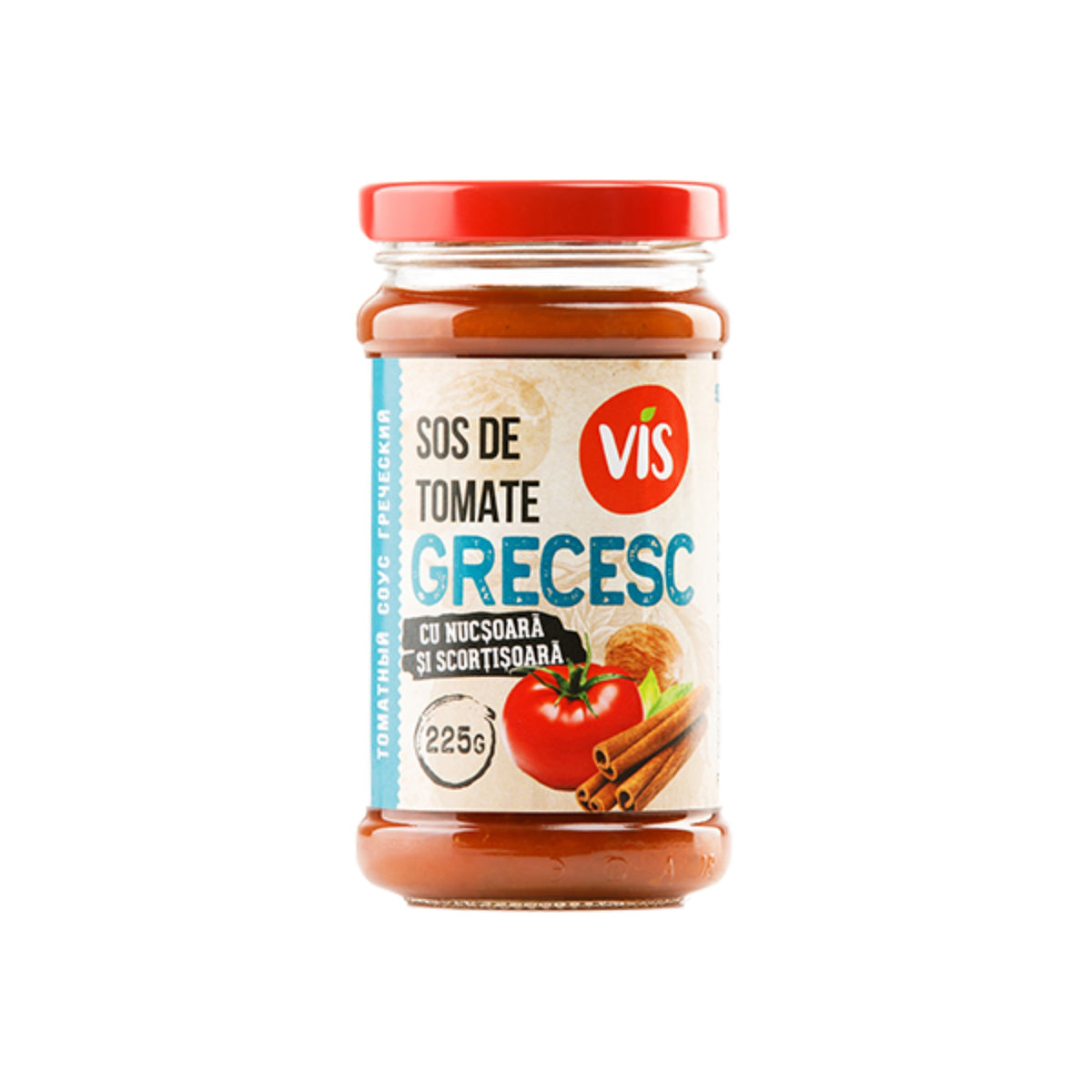 Vis Greek Tomato Sauce with Nutmeg jar
