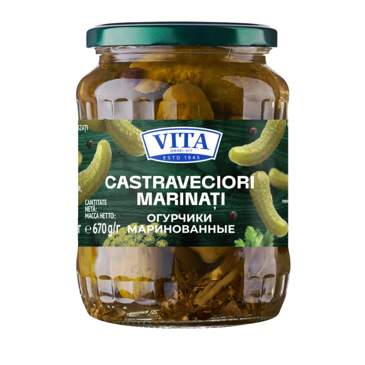 Vita Pickled Cucumbers jar