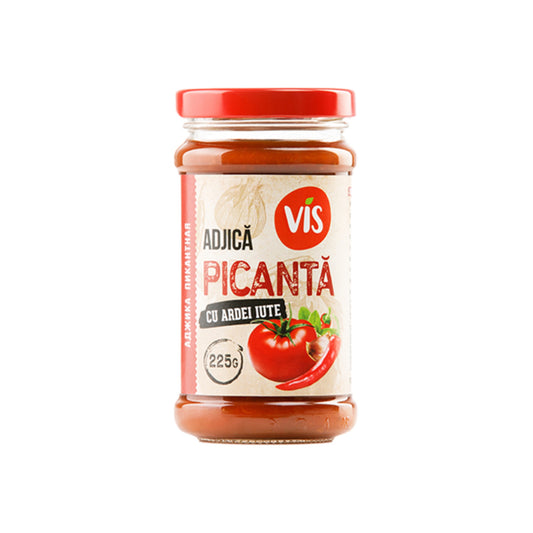 Vis Hot Caucasian Tomato Sauce (Adjika) with Hot Peppers jar