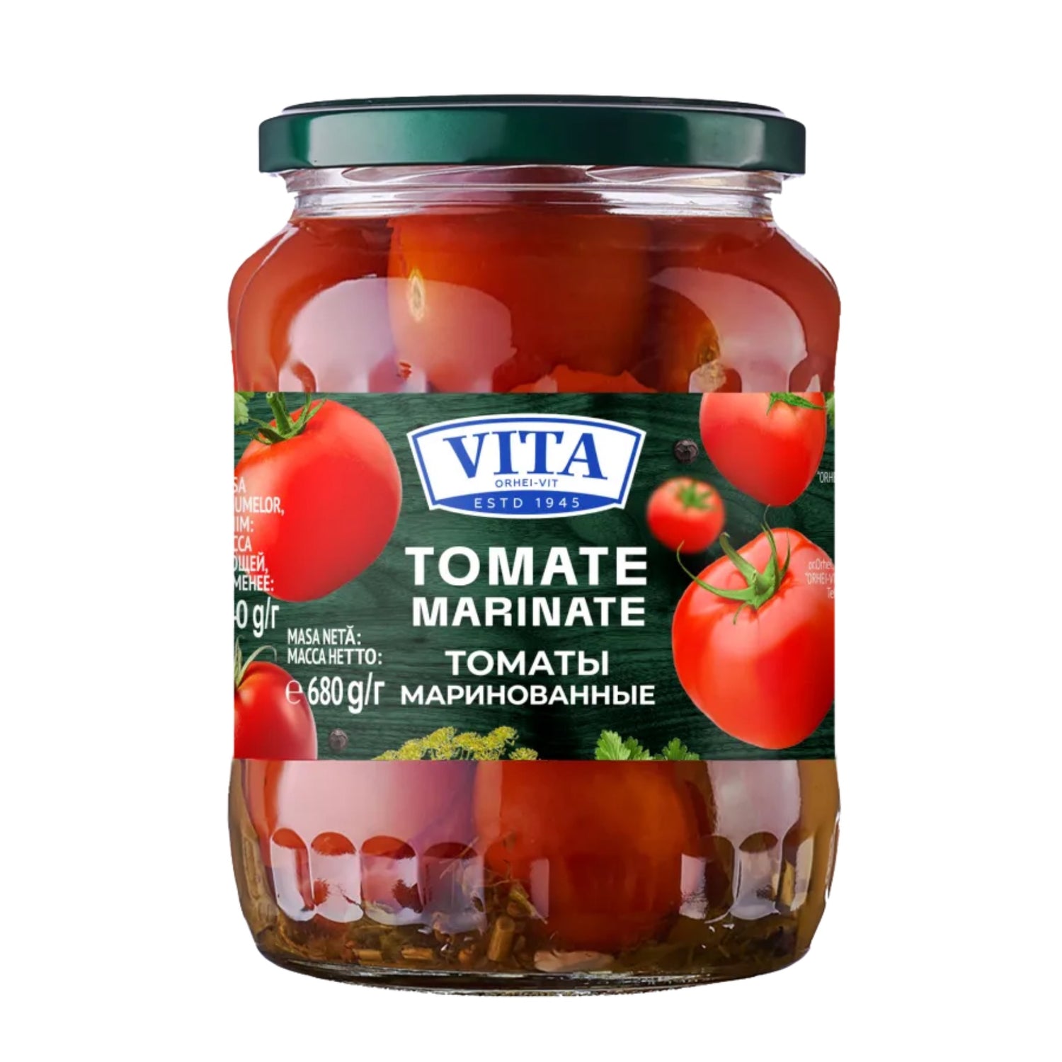 Vita Canned Pickled Tomatoes jar