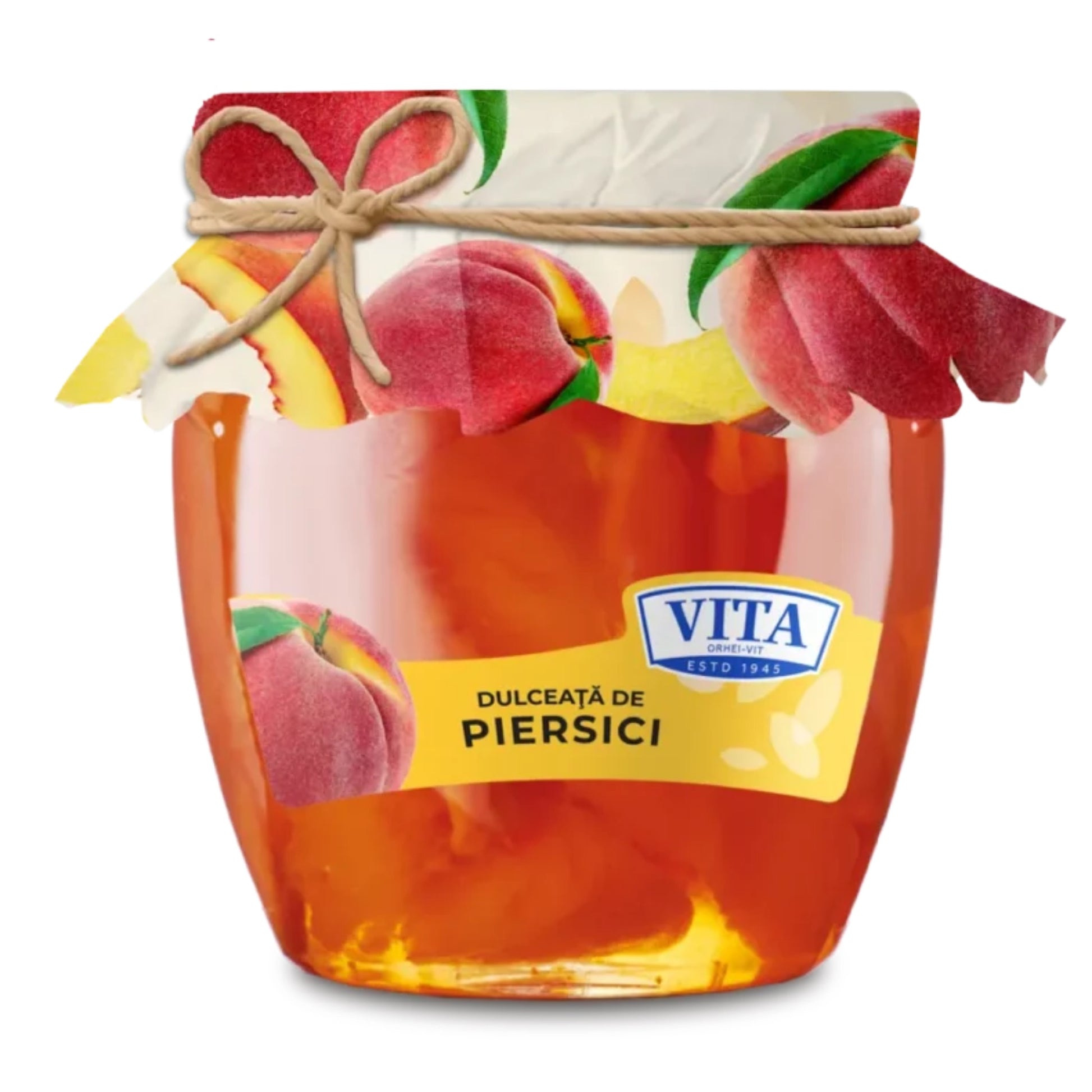 Vita Peach Preserves jar