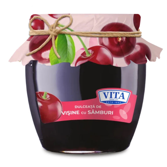 Vita Sour Cherries with Stones preserves jar