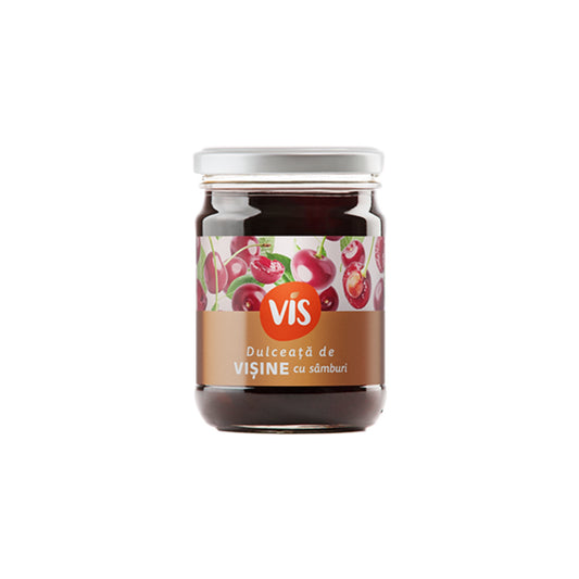 Vis Sour Cherry Preserve with Stones jar