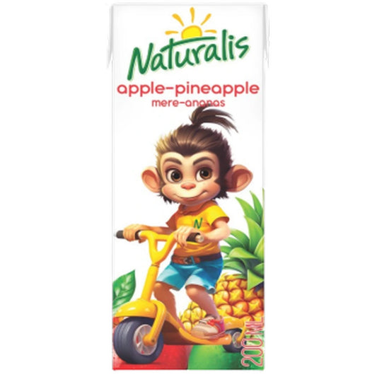 Naturalis Apple-Pineapple Juice 200ml carton