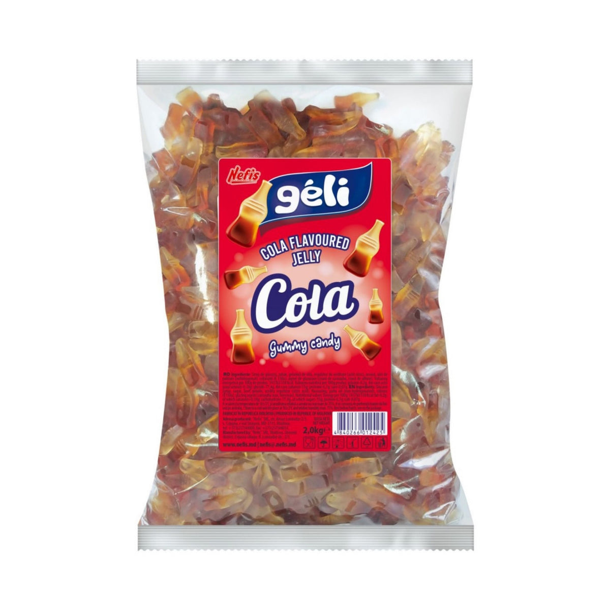 Nefis Jelly Cola, back label