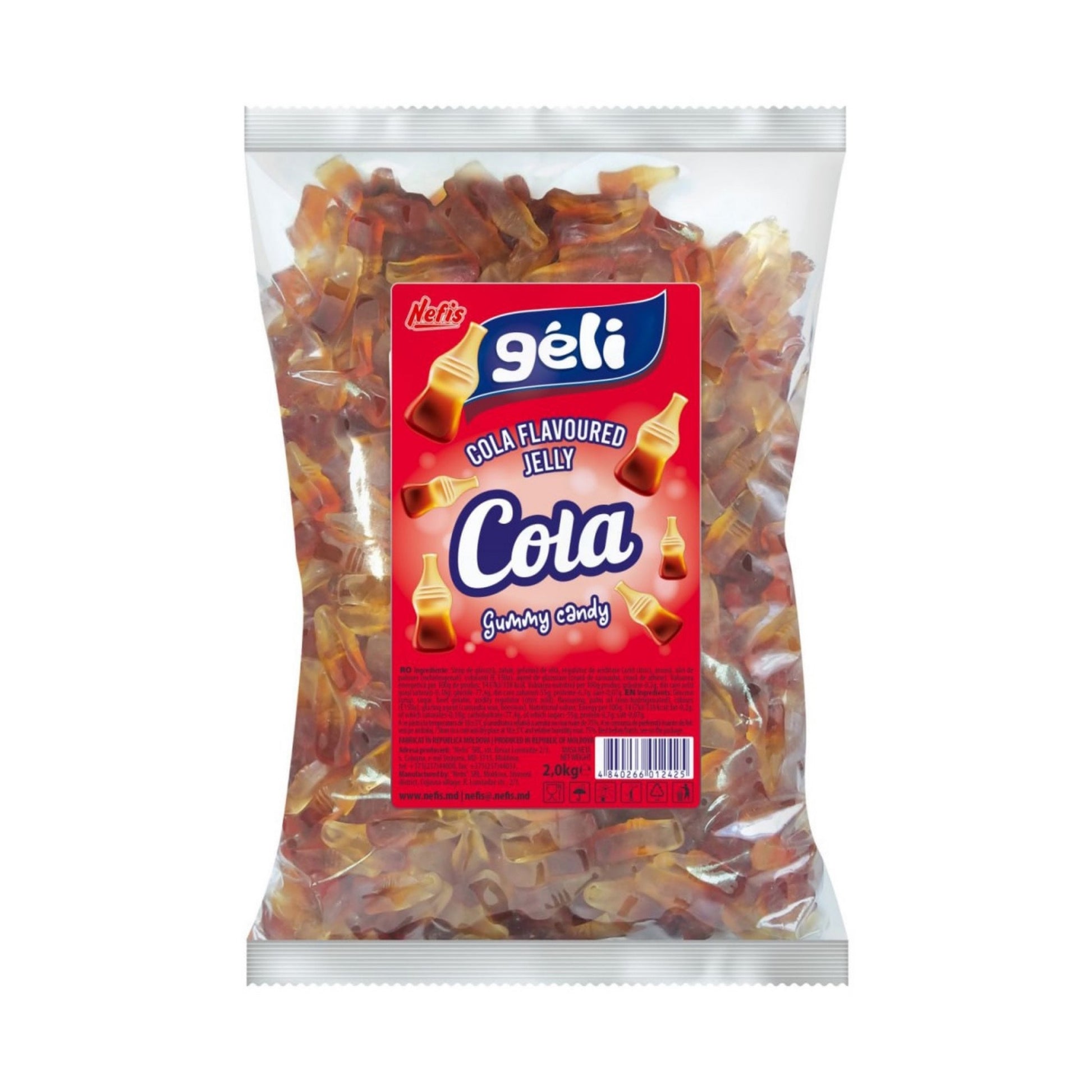 Nefis Jelly Cola, back label