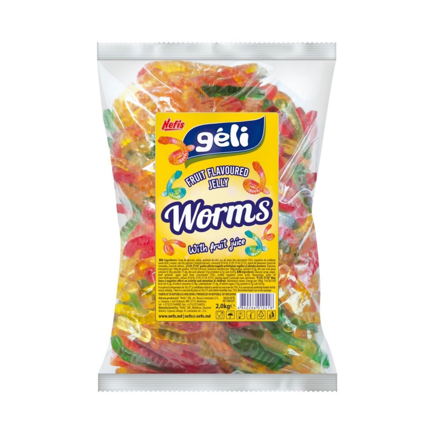 Nefis Jelly Long Snake, back label