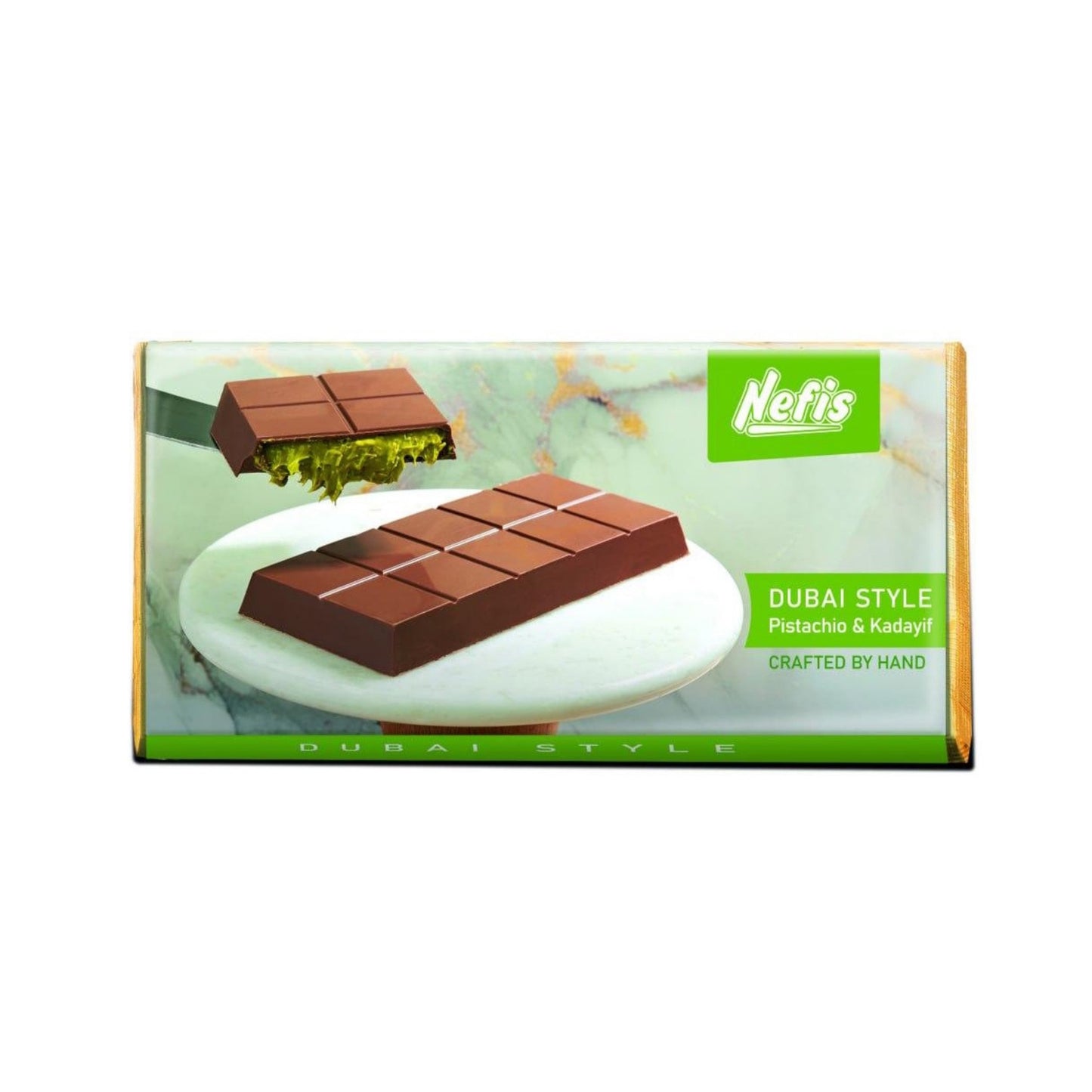 Nefis Chocolate Dubai, back label