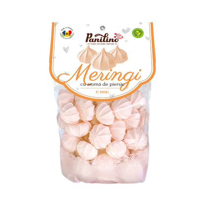Panilino Peach Meringues bag, back label