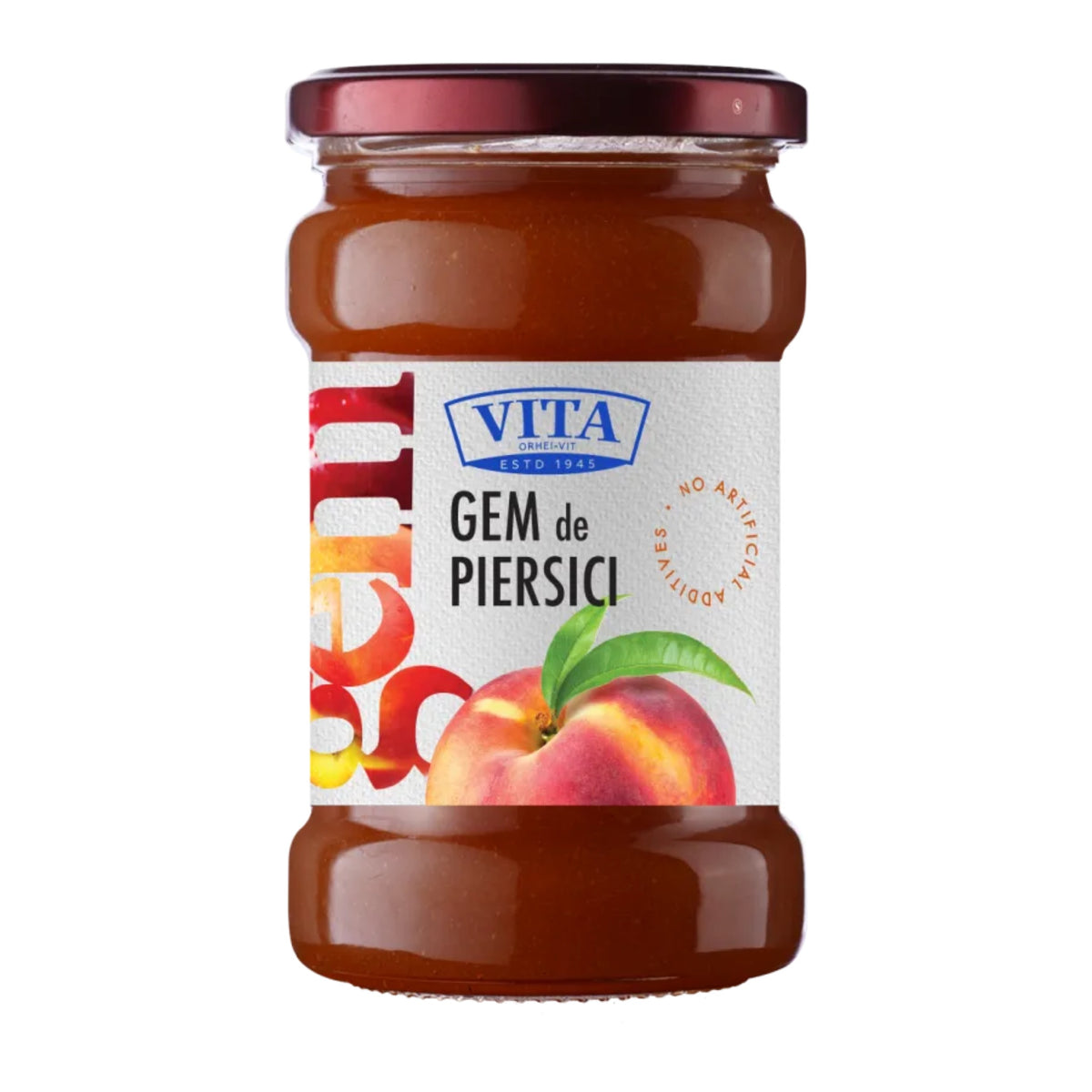Vita Peach Jam jar