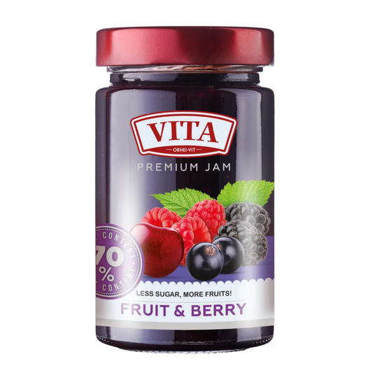 Jar of Vita Premium fruit & berry jam, 300g