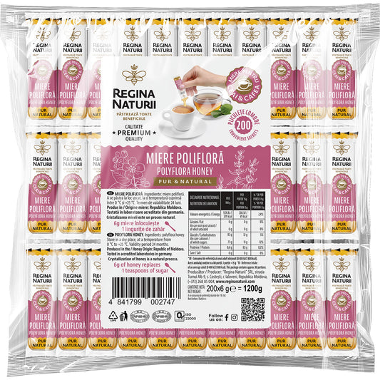 Regina Naturii Polyflora Portioned Honey 6g x 200pcs