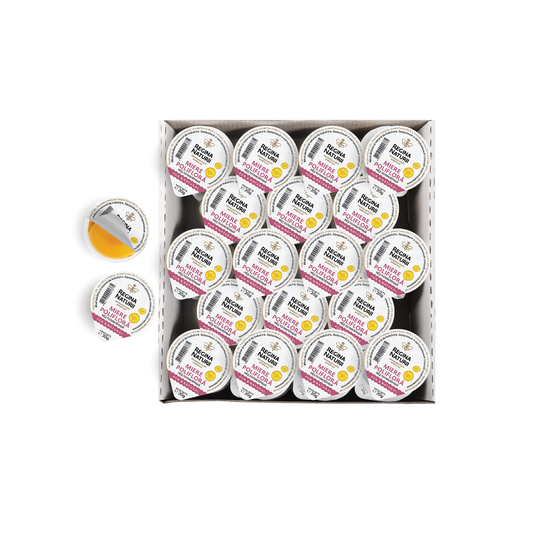Regina Naturii polyflora honey, box of 54 individual 20g portion cups