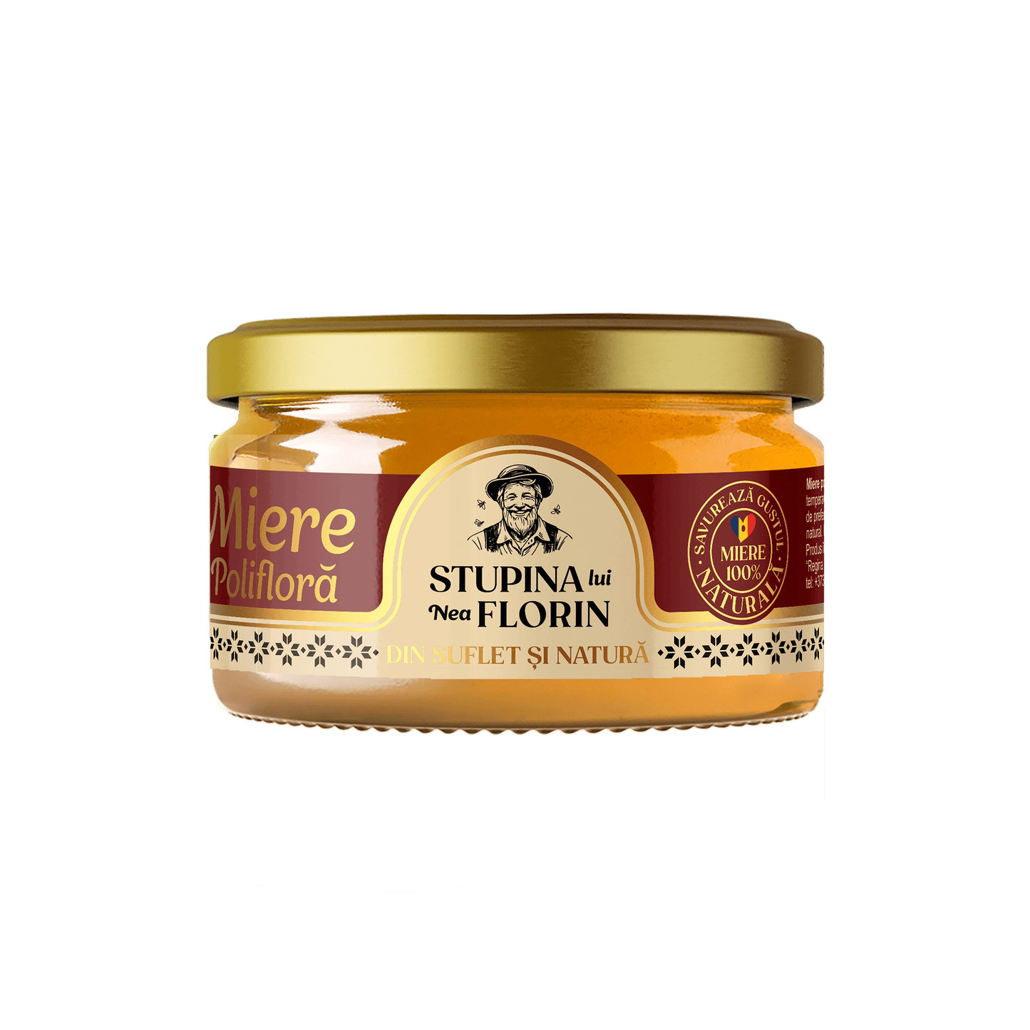 Regina Naturii Stupina lui Nea Florin polyfloral honey jar, 250g