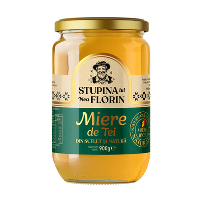 Stupina lui Nea Florin Linden Honey 250g/900g, back label